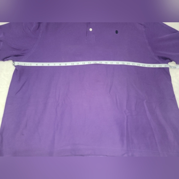 Izod Purple Polo Shirt Vibrant Knit Everyday - Picture 4 of 5